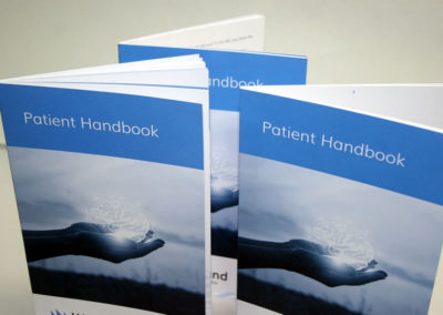Handbooks. These handbooks were printed, cut, bound, then cut again.