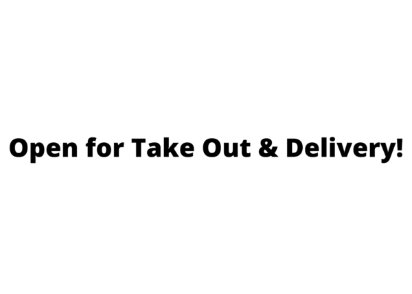 Open for Take Out Banner